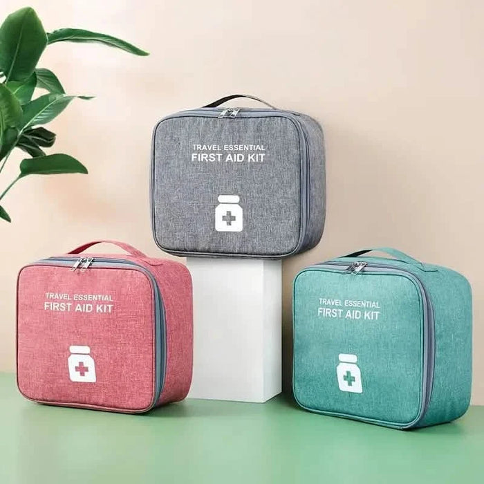 2-Pack: Household Medical Storage Bag with Outdoor Camping First Aid Kit Pill Case by DailySale