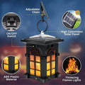 2-Pack: IP65 Waterproof Solar Outdoor Lights With Flickering Flame by DailySale