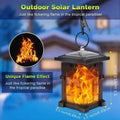 2-Pack: IP65 Waterproof Solar Outdoor Lights With Flickering Flame by DailySale