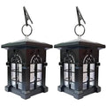 2-Pack: IP65 Waterproof Solar Outdoor Lights With Flickering Flame by DailySale