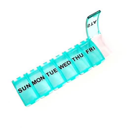 2-Pack: Jumbo Travel 7-Day Pill, Medicine, Vitamin Organizer Box by DailySale