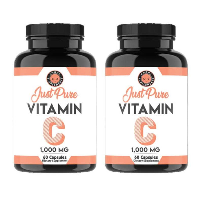 2-Pack: Just Pure Vitamin C 1,000MG Support Healthy Immune System, Antioxidant by DailySale