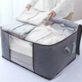 2-Pack: Large Storage Bag Organizer with Reinforced Handle, Clear Window & Sturdy Zippers by DailySale