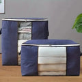 2-Pack: Large Storage Bag Organizer with Reinforced Handle, Clear Window & Sturdy Zippers by DailySale