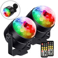 2-Pack: LED Disco Light Sound Activated Party Lights with Remote Control Dj Lighting by DailySale