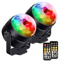 2-Pack: LED Disco Light Sound Activated Party Lights with Remote Control Dj Lighting by DailySale