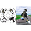 2-Pack: Long Clamp Car Mount Phone Holder for Dashboard and Windshield by DailySale