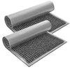 2-Pack: Lux Decor Collection 30'' X 17'' Non-Slip Room Entrance Floor Mats Pair Indoor Outdoor Doormat