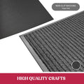 2-Pack: Lux Decor Collection 30'' X 17'' Non-Slip Room Entrance Floor Mats Pair Indoor Outdoor Doormat by DailySale