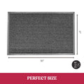 2-Pack: Lux Decor Collection 30'' X 17'' Non-Slip Room Entrance Floor Mats Pair Indoor Outdoor Doormat by DailySale