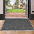 2-Pack: Lux Decor Collection 30'' X 17'' Non-Slip Room Entrance Floor Mats Pair Indoor Outdoor Doormat by DailySale