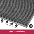 2-Pack: Lux Decor Collection 30'' X 17'' Non-Slip Room Entrance Floor Mats Pair Indoor Outdoor Doormat by DailySale