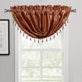 2-Pack: Luxury Waterfall Austrian Beads Trimmed Window Valances by DailySale