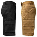 2-Pack: Men's 13” Fitted Belted 7-Pocket Cargo Shorts by DailySale