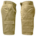 2-Pack: Men's 13” Fitted Belted 7-Pocket Cargo Shorts by DailySale
