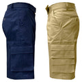 2-Pack: Men's 13” Fitted Belted 7-Pocket Cargo Shorts by DailySale