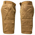2-Pack: Men's 13” Fitted Belted 7-Pocket Cargo Shorts by DailySale