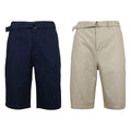 2-Pack: Men's Cotton Chino Shorts with Belt by DailySale