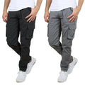 2-Pack: Men's Cotton Flex Stretch Cargo Pants by DailySale
