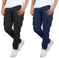 2-Pack: Men's Cotton Flex Stretch Cargo Pants by DailySale