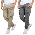 2-Pack: Men's Cotton Flex Stretch Cargo Pants by DailySale