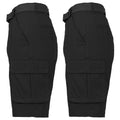 2-Pack: Men's Cotton Flex Stretch Cargo Shorts With Belt by DailySale
