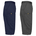 2-Pack: Men's Tech Extended Size Cotton Cargo Utility Belted Shorts by DailySale