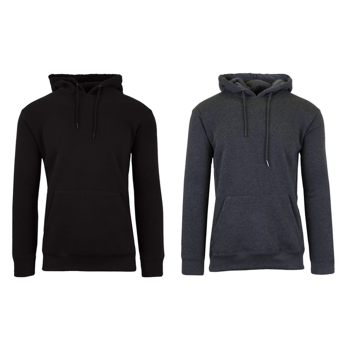 2-Pack: Men’s Fleece Pullover Hoodie by DailySale