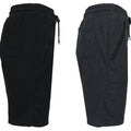 2-Pack: Men's French Terry Zipper Pockets Jogger Sweat Lounge Shorts by DailySale