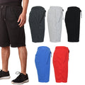 2-Pack: Men's French Terry Zipper Pockets Jogger Sweat Lounge Shorts by DailySale
