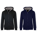2-Pack: Men's Heavyweight Sherpa Fleece-Lined Zip Hoodie Sweater by DailySale