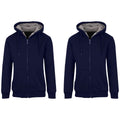 2-Pack: Men's Heavyweight Sherpa Fleece-Lined Zip Hoodie Sweater by DailySale
