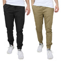 2-Pack: Mens Lightweight Cotton Stretch Jogger Pants by DailySale