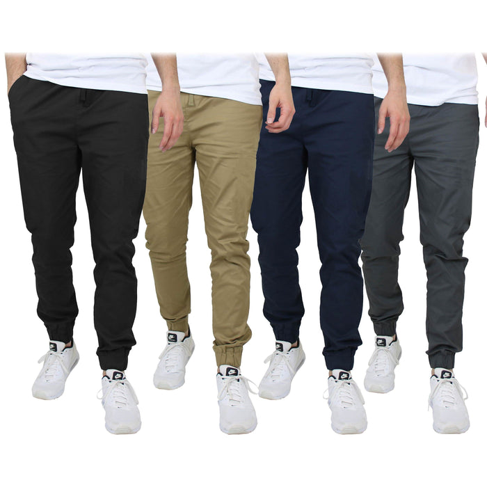 2-Pack: Mens Lightweight Cotton Stretch Jogger Pants by DailySale
