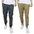 2-Pack: Mens Lightweight Cotton Stretch Jogger Pants by DailySale