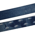 2-Pack: Men's Parquet Jean Washed Denim Belts - Size: Small by DailySale