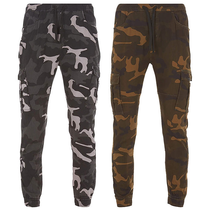 2-Pack: Men's Stretchy Camo Cargo Jogger Pants by DailySale