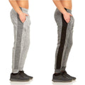 2-Pack: Men's Striped Marled Fleece Jogger Pants by DailySale