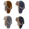 2-Pack: Men's Ushanka Winter Faux Fur Hat with Ear Flaps by DailySale