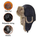 2-Pack: Men's Ushanka Winter Faux Fur Hat with Ear Flaps by DailySale