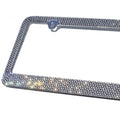 2-Pack: Metal License Plate Frame Bling RhineStones Chrome Swarovski Crystal Diamond by DailySale