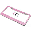 2-Pack: Metal License Plate Frame With Glitter Bling Rhinestone Diamonds by DailySale