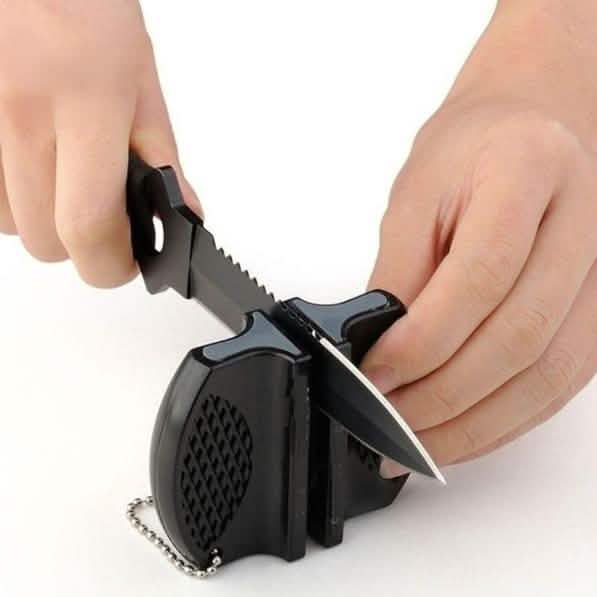 2-Pack: Mini Ceramic Rod Tungsten Steel Knife Sharpener Tool by DailySale