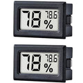 2-Pack: Mini Digital Hygrometer Gauge Indoor Thermometer by DailySale