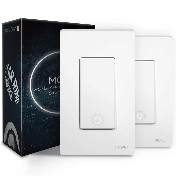 2-Pack: MOES 3 Way Smart Light Switch 2nd Generation (Refurbished) by DailySale