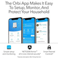 2-Pack: Netgear Orbi Whole Home Tri-band Mesh WiFi 6 System RBK852 Router (Refurbished) by DailySale