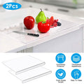 2-Pack: Non-Slip Transparent Countertop Cutting Board Kitchen Countertop Protector by DailySale