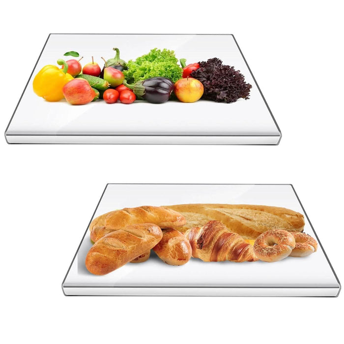 2-Pack: Non-Slip Transparent Countertop Cutting Board Kitchen Countertop Protector by DailySale