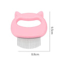 2-Pack: Pet Hair Removal And Massaging Shell Comb Brush For Grooming And Shedding by DailySale