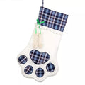 2-Pack: Plaid Christmas Pet Dog Cat Paw Hanging Stocking Socks by DailySale